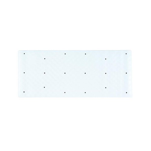 Aqualona Roman Rubber Bath Mat White