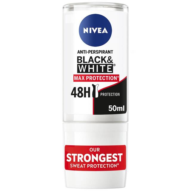 NIVEA Black & White Max Protect Anti-Perspirant Deodorant Roll-On