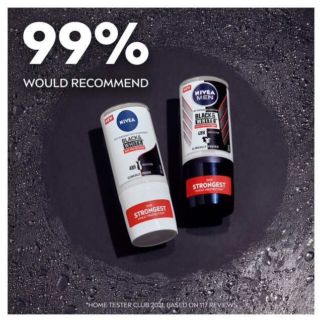 NIVEA Black & White Max Protect Anti-Perspirant Deodorant Roll-On thumbnail 2