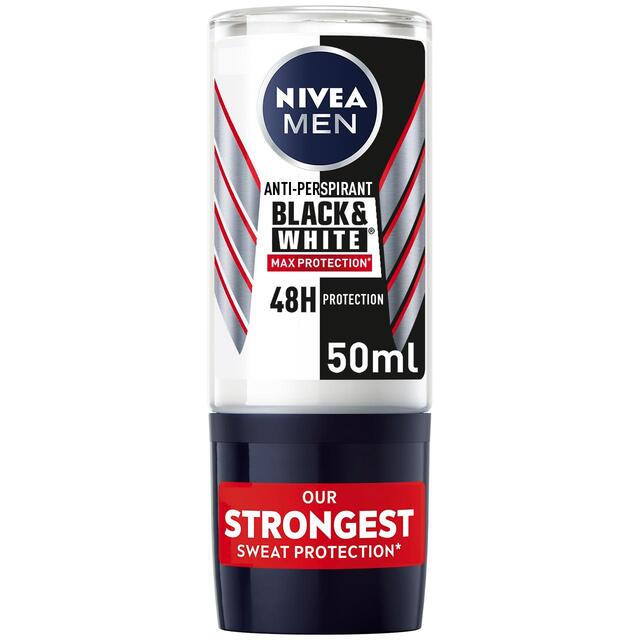 NIVEA MEN Black & White Max Protect Anti-Perspirant Deodorant Roll-On