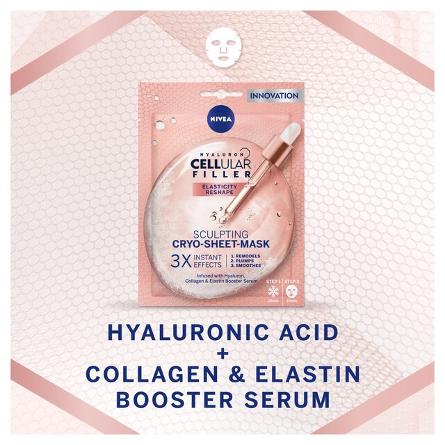 NIVEA Hyaluron Cellular Elasticity Filler Cryo Face Sheet Mask thumbnail 3