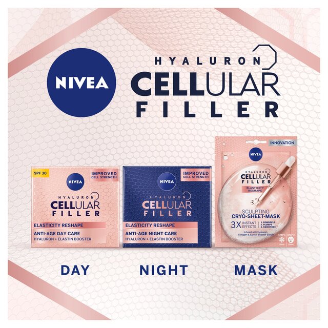 NIVEA Hyaluron Cellular Elasticity Filler Cryo Face Sheet Mask thumbnail 4