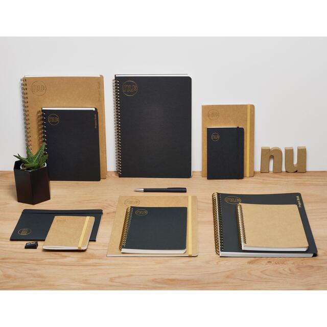 Nu Kraft A5 Black Stitched Notebook - 80 pgs thumbnail 4