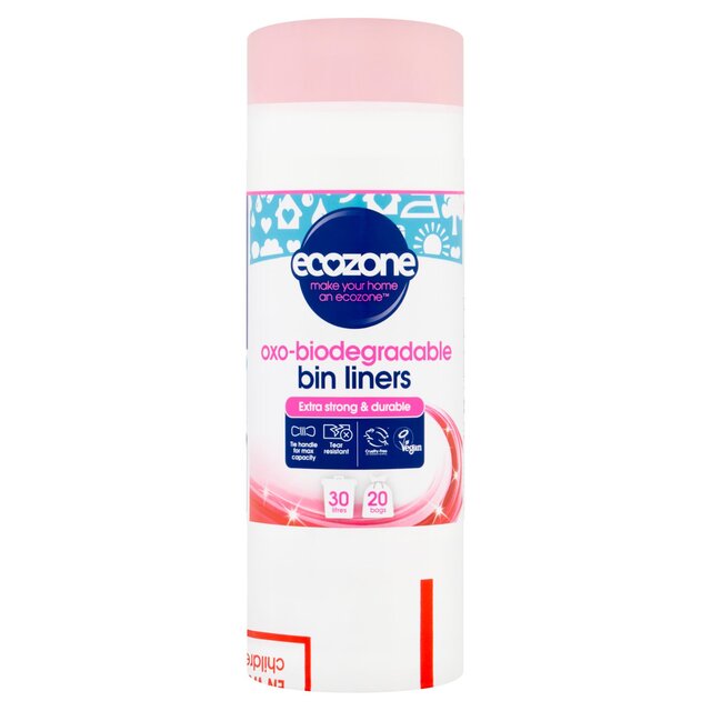 Ecozone Oxo-Biodegradable Bin Liners 30L