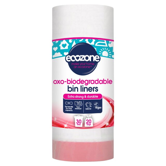 Ecozone Oxo-Biodegradable Bin Liners 30L thumbnail 2