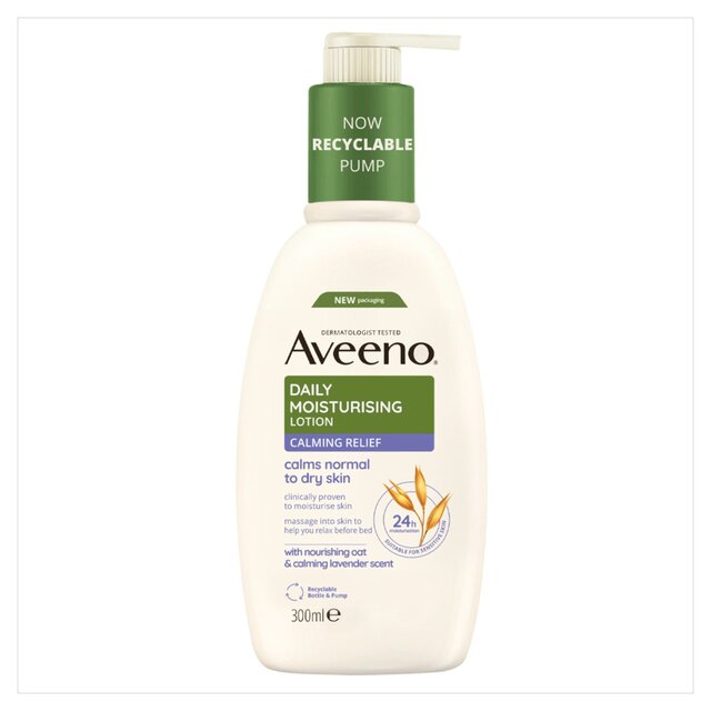 Aveeno Daily Moisturising Calming Relief Body Lotion with Lavender Scent