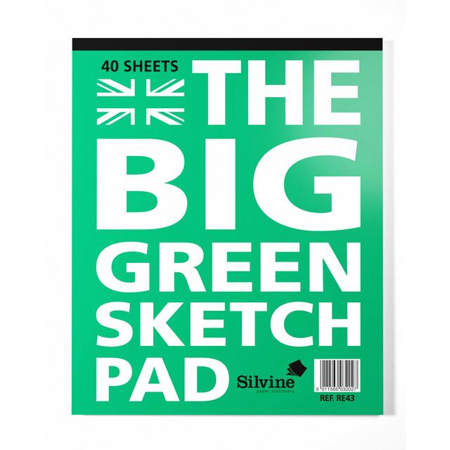 Silvine Big Green Recycled Sketch Book