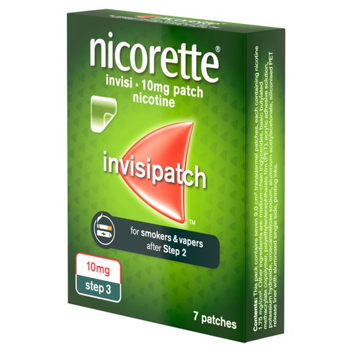 Nicorette Invisi 10mg Patch, (7 Patches), Quit Smoking Aid, Nicotine Patch thumbnail 6
