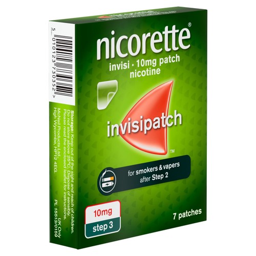 Nicorette Invisi 10mg Patch, (7 Patches), Quit Smoking Aid, Nicotine Patch thumbnail 7