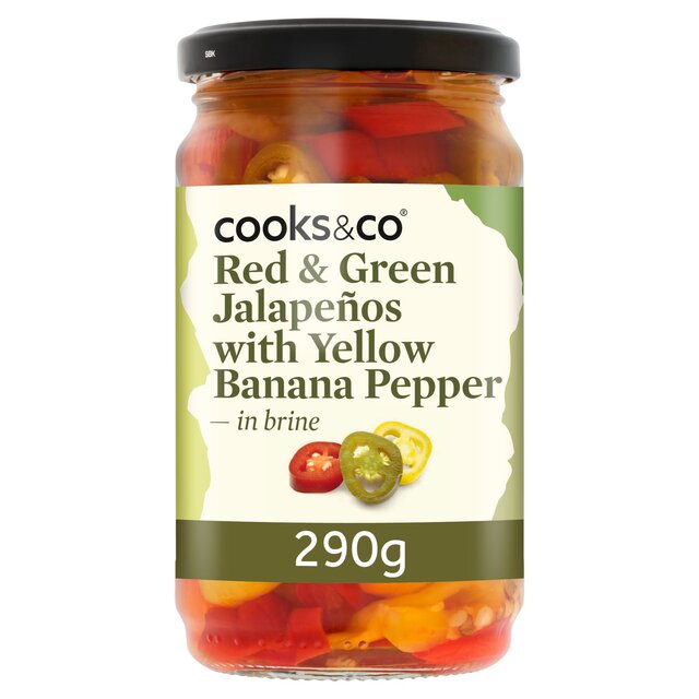 Cooks & Co Tri-Colour Jalapeno Slices