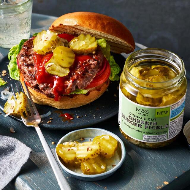 M&S Crinkle Cut Gherkin Burger Pickle thumbnail 2