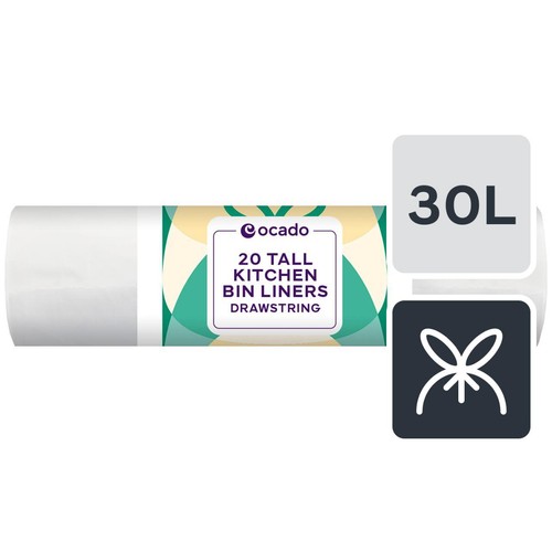 Ocado Tall Kitchen Bin Liner 30L