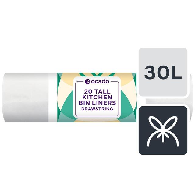 Ocado Tall Kitchen Bin Liner 30L