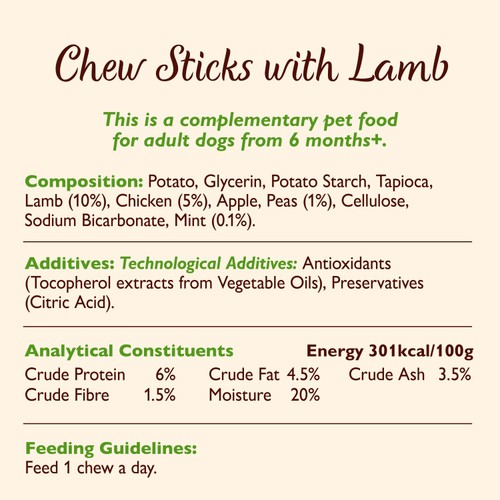 Lily's Kitchen Chew Sticks with Lamb for Dogs thumbnail 3