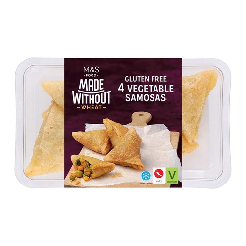 M&S Made Without 4 Vegetable Samosas