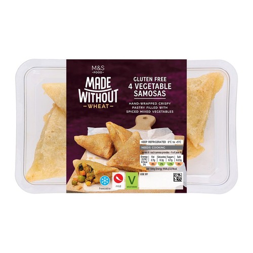 M&S Made Without 4 Vegetable Samosas thumbnail 2