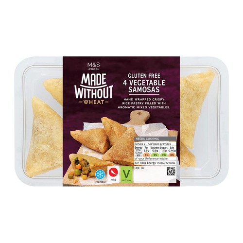 M&S Made Without 4 Vegetable Samosas thumbnail 3