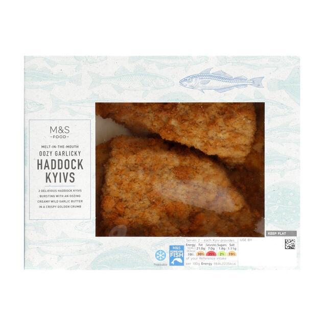 M&S 2 Garlic Haddock Kyivs