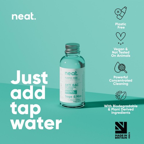 Neat Anti-Bac Bathroom Cleaner Refill Concentrate Sage & Mint thumbnail 4