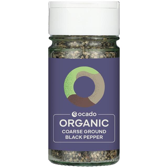 Ocado Organic Coarse Black Pepper