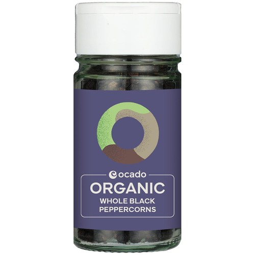 Ocado Organic Whole Black Pepper Corns
