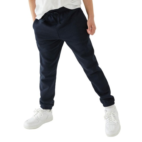 M&S Kids Cotton-Rich Joggers, 5-6 Years, Navy thumbnail 4