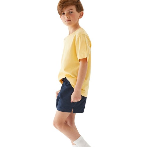 M&S Pure Cotton School Shorts, 4-5 Years, Navy thumbnail 6