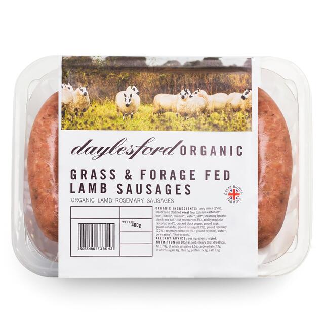 Daylesford Organic Lamb Sausages