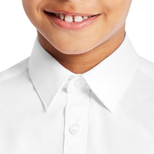 M&S Boys, Easy Iron School Shirts, 13-14 Years, White thumbnail 5