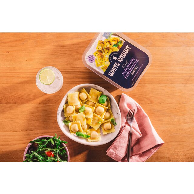 White Rabbit Aubergine Parmigiana Ravioli thumbnail 3