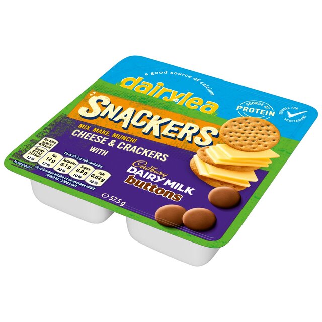Dairylea Snackers Cheese & Crackers with Mini Chocolate Buttons thumbnail 4