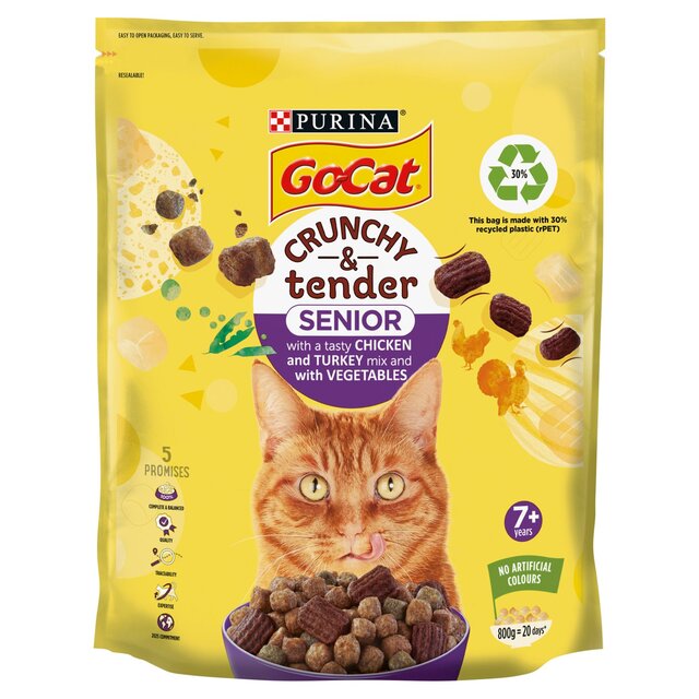 Go-Cat Crunchy & Tender Senior Chicken Dry Cat Food thumbnail 2