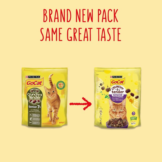 Go-Cat Crunchy & Tender Senior Chicken Dry Cat Food thumbnail 4