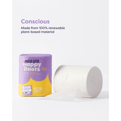 Bambino Mio Nappy Liners Biodegradable 100 roll thumbnail 5