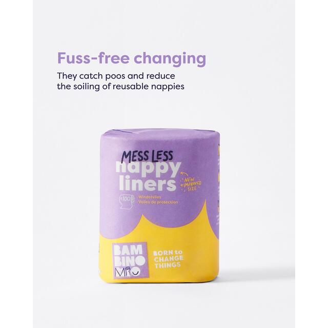Bambino Mio Nappy Liners Biodegradable 100 roll thumbnail 6