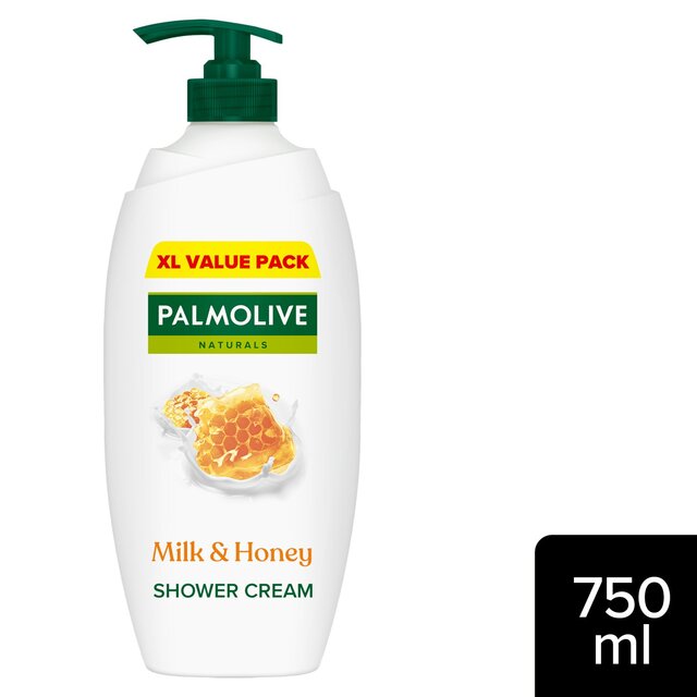 Palmolive Naturals Plant Based Milk & Honey Body Wash Shower Gel Pump
