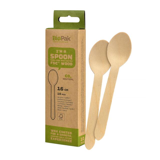 BioPak Wooden Spoons thumbnail 2
