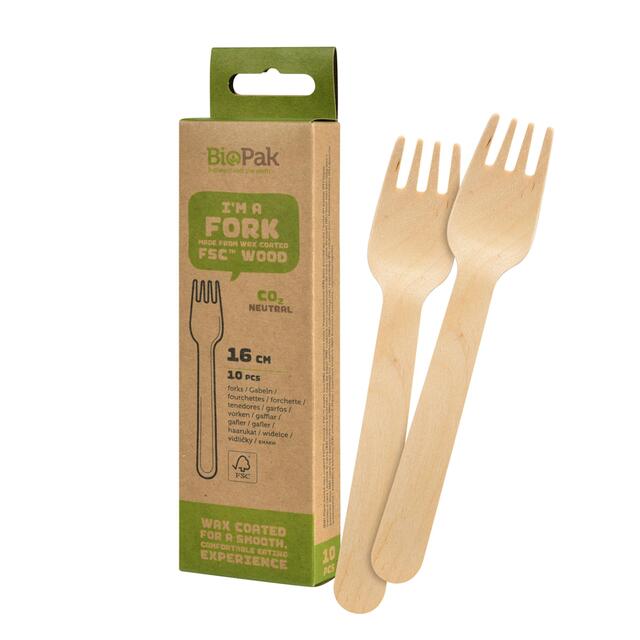 BioPak Wooden Forks thumbnail 2