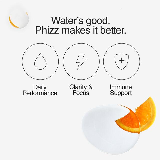 Phizz Orange Multivitamin, Hydration & Electrolyte Effervescent Tablets thumbnail 4