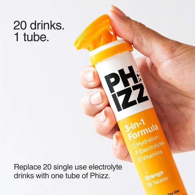 Phizz Orange Multivitamin, Hydration & Electrolyte Effervescent Tablets thumbnail 6