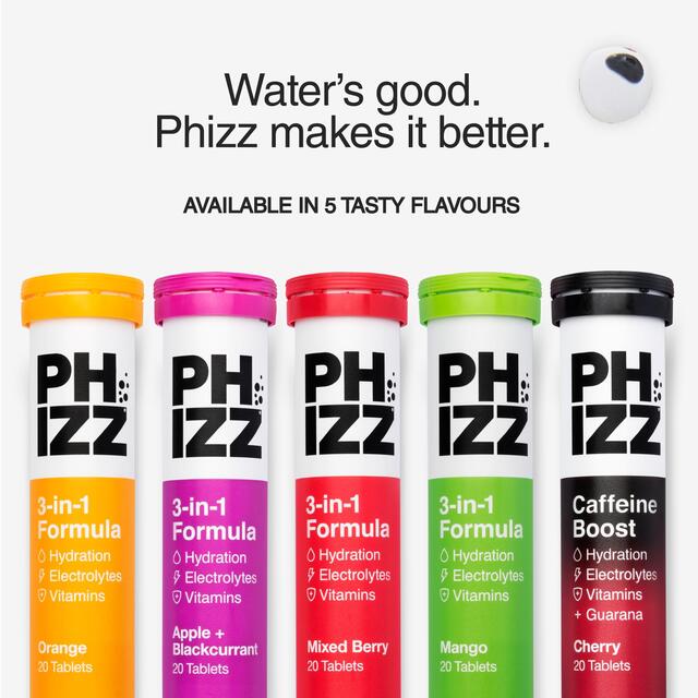 Phizz Apple & Blackcurrant Multivitamin, Hydration & Electrolyte Tablets thumbnail 8