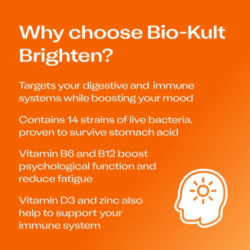 Bio-Kult Probiotics Brighten Gut Supplement with Vitamin D Capsules thumbnail 3