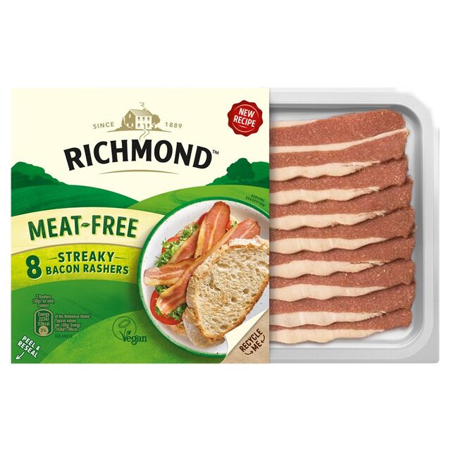 Richmond 8 Meat Free Vegan Streaky Bacon Rashers thumbnail 2