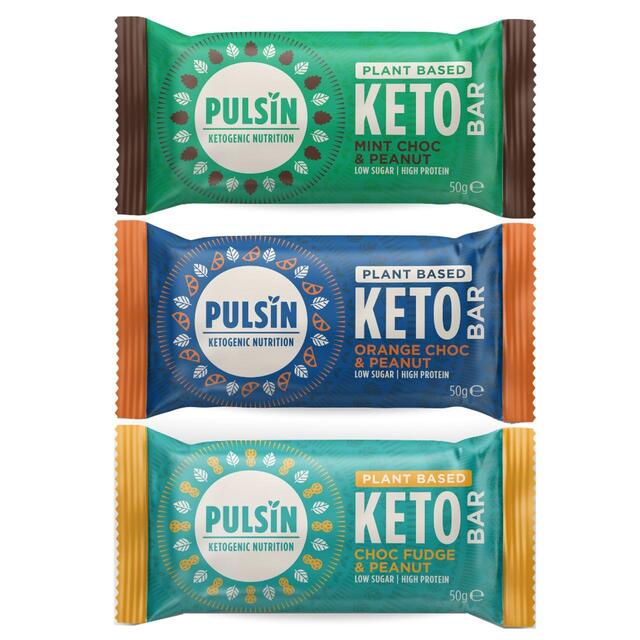 Pulsin Choc Mint & Peanut Vegan Keto Bar thumbnail 3