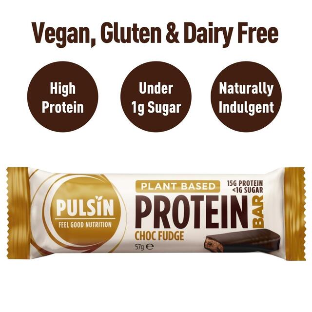 Pulsin Vegan Choc Fudge Protein Bar thumbnail 3