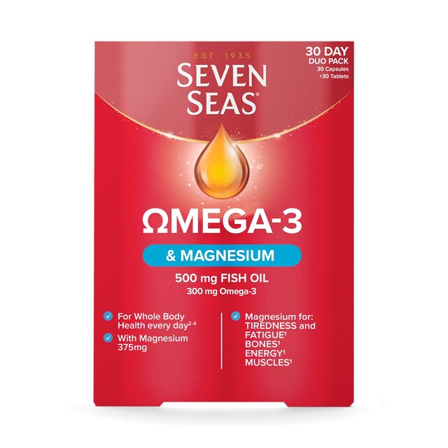 Seven Seas Omega-3 Fish Oil & Magnesium with Vitamin D 30 Day Duo Pack thumbnail 9