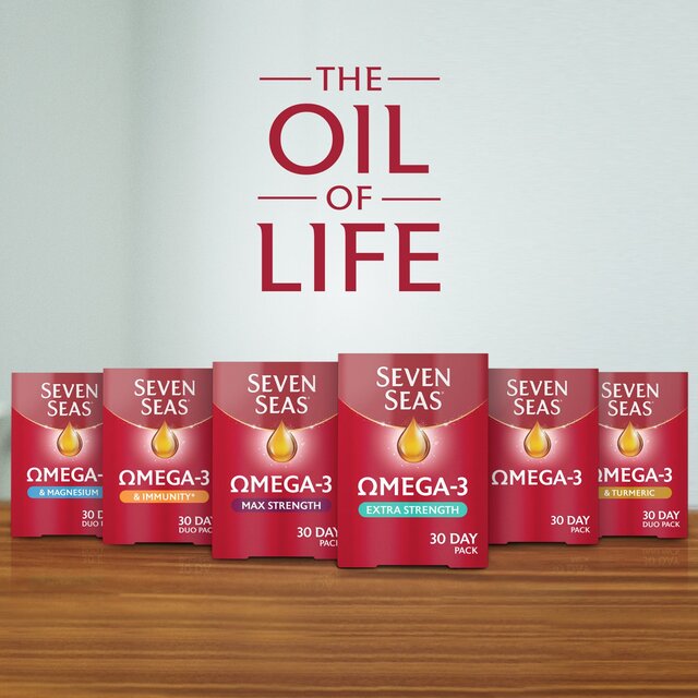 Seven Seas Omega-3 Fish Oil Extra Strength with Vitamin D 30 Capsules thumbnail 8