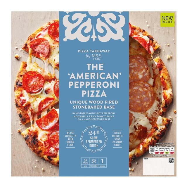 M&S The American Pepperoni Woodfired & Stonebaked Pizza thumbnail 2