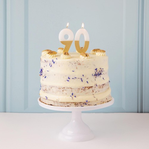 Talking Tables Number 9 Large Gold Candle thumbnail 3