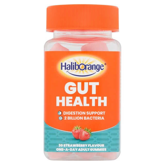 Haliborange Adult's Gut Health Digestion Support Strawberry Gummies